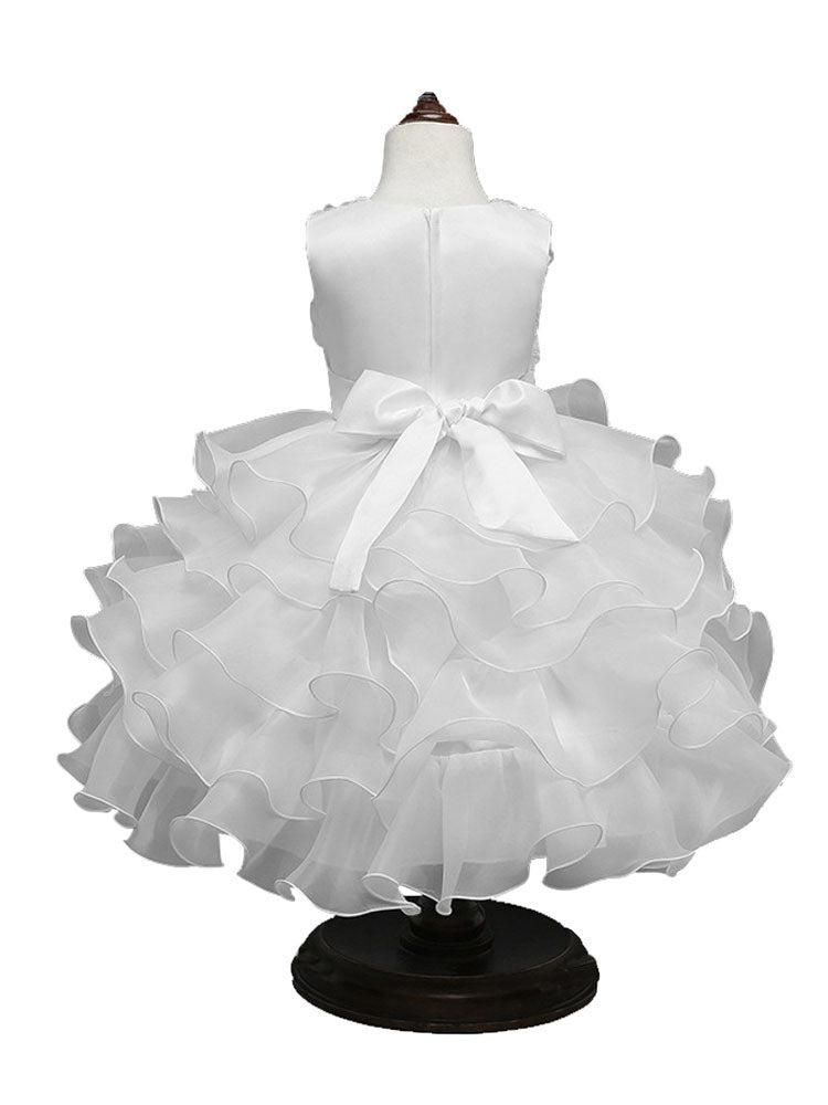 Jewel Neck Sleeveless Ouganza Kids Social Party Dresses-showprettydress