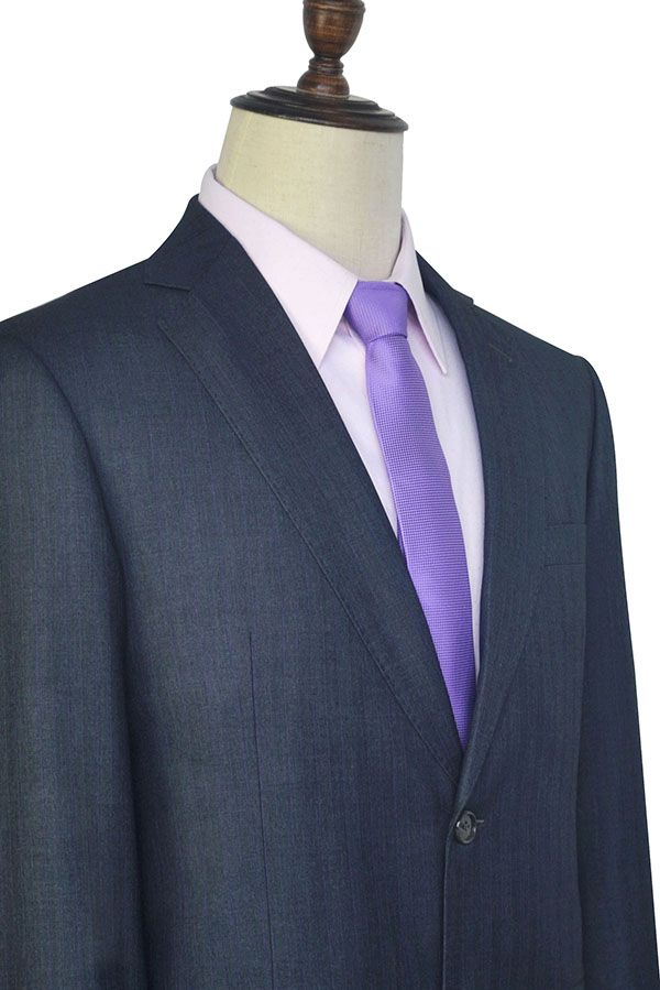 Julio Dark Grey Stripe Pattern Mens Suits for Formal-showprettydress