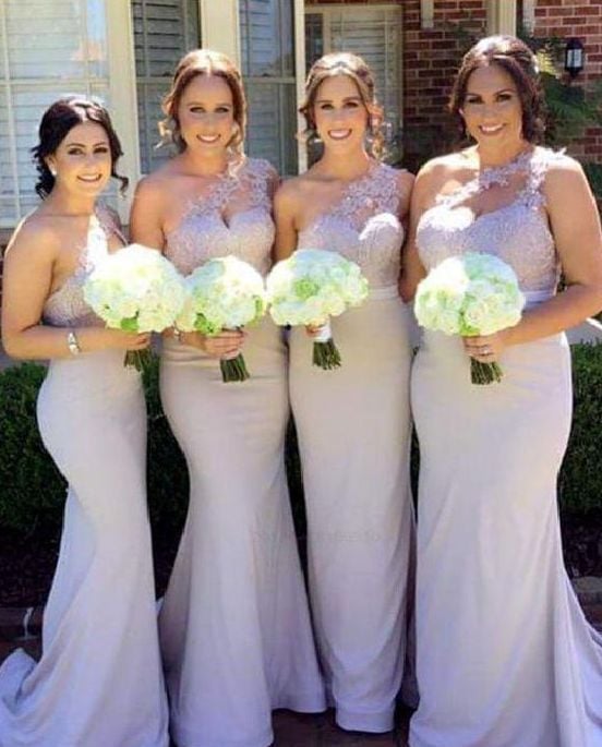 one shoulder bridesmaid dresses