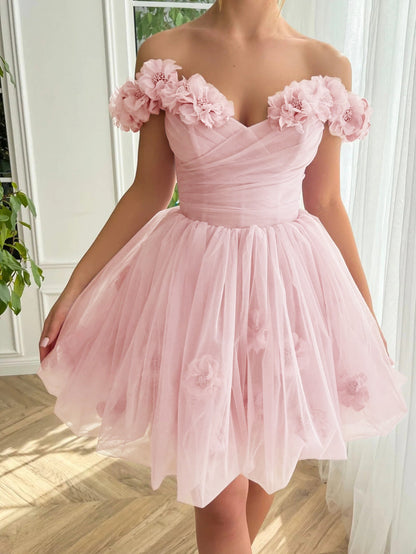 Ruby | Lilac Corset Strapless Short Tulle Homecoming Dress