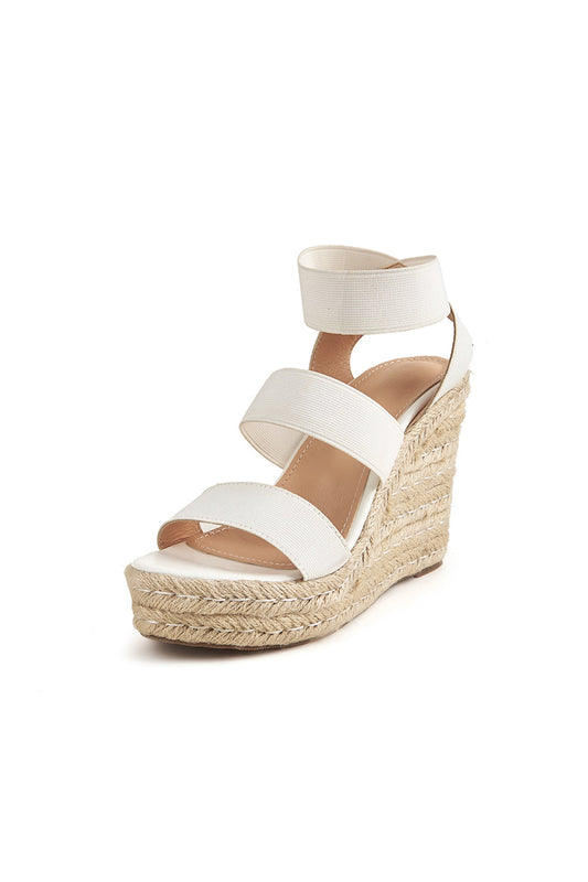 Roycebridal Outdoor Peep Toe Wedge Heel Shoes With Ankle Strap