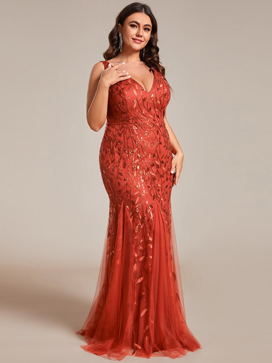 Paula sleeveless tulle and sequin trumpet mermaid dress more colors - Bay Bridal and Ball Gowns