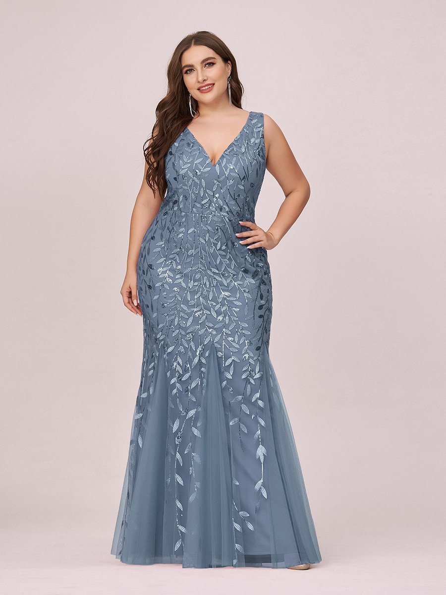 Paula sleeveless tulle and sequin trumpet mermaid dress more colors - Bay Bridal and Ball Gowns