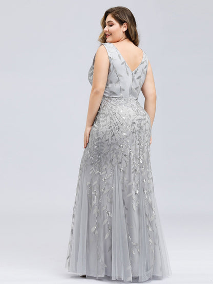 Paula sleeveless tulle and sequin trumpet mermaid dress more colors - Bay Bridal and Ball Gowns