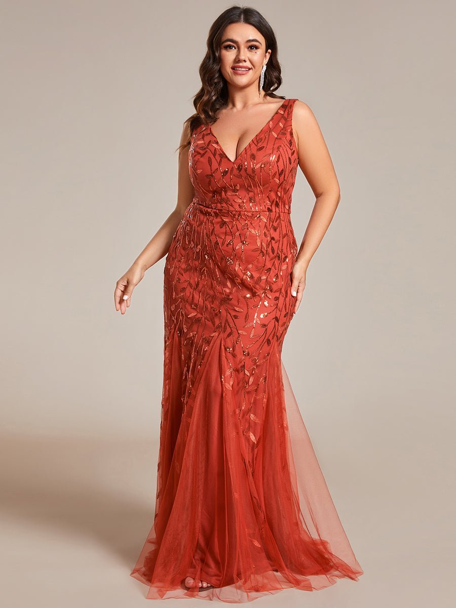 Paula sleeveless tulle and sequin trumpet mermaid dress more colors - Bay Bridal and Ball Gowns