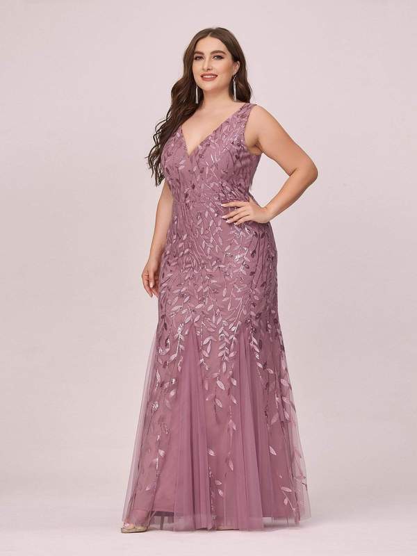 Paula sleeveless tulle and sequin trumpet mermaid dress more colors - Bay Bridal and Ball Gowns