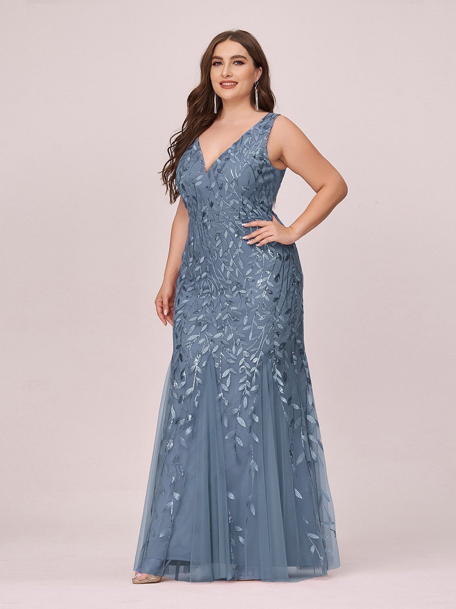 Paula sleeveless tulle and sequin trumpet mermaid dress more colors - Bay Bridal and Ball Gowns