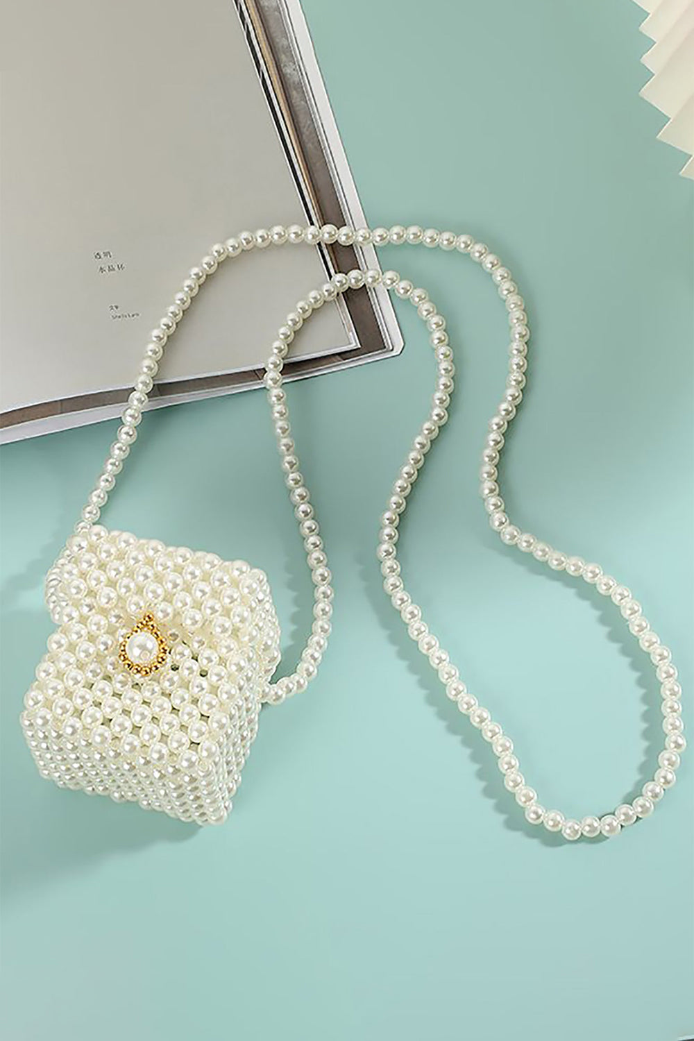 Roycebridal Pearl Square Party Chain Handbag