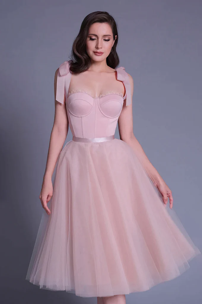 Roycebridal Pink Lovely Sweetheart Short Prom Dress Wedding Guest Dress