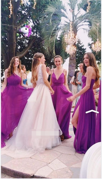 Roycebridal Sexy Mermaid Multiway Purple Bridesmaid Dresses dresses