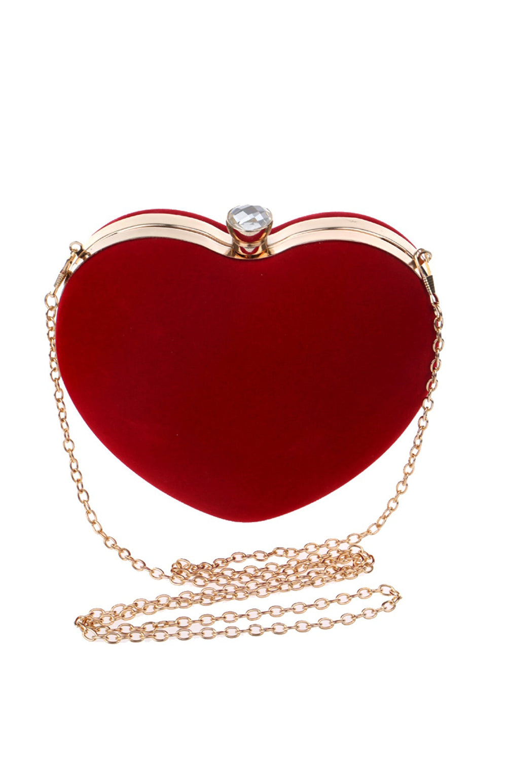 Roycebridal Red Velvet Heart Handbag