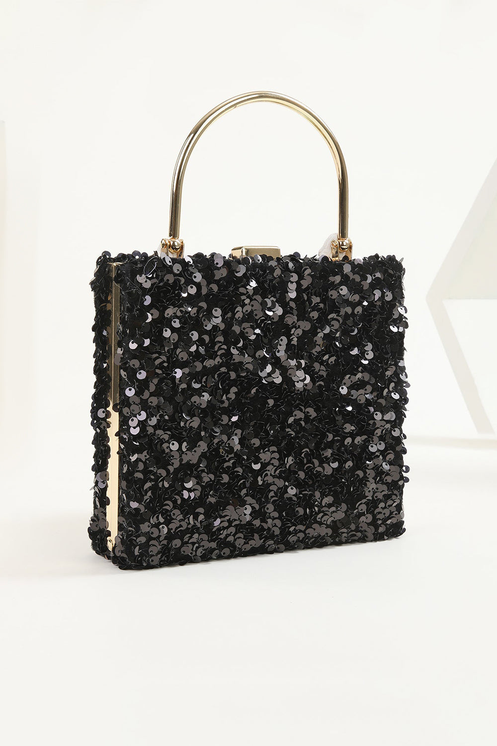 Roycebridal Sequins Black Prom Handbag