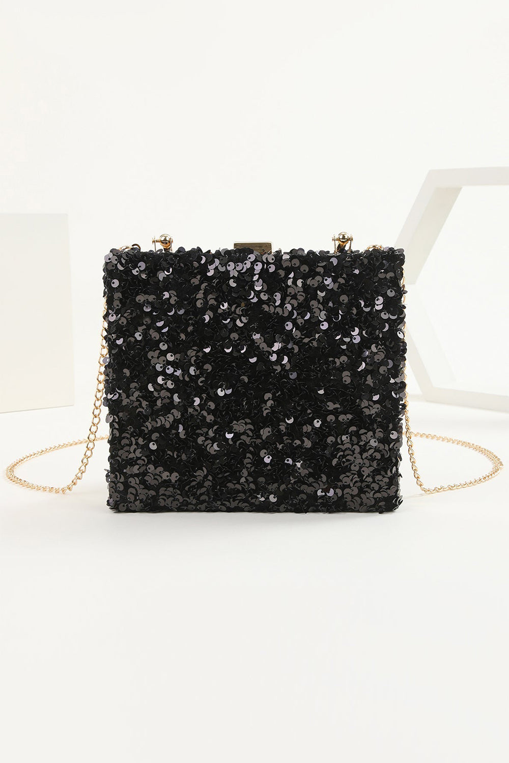 Roycebridal Sequins Black Prom Handbag