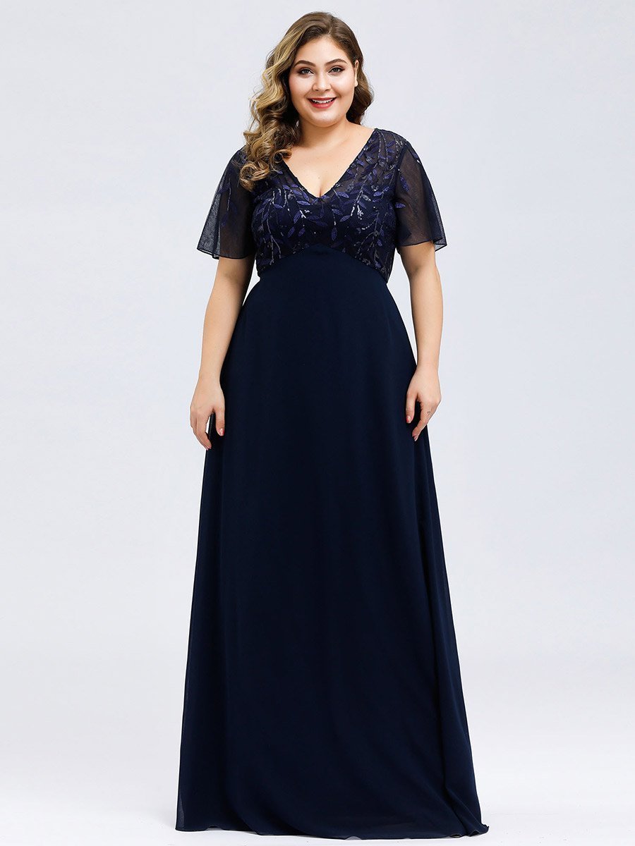 Shannon chiffon mother of the groom dress in navy Express NZ wide - Bay Bridal and Ball Gowns