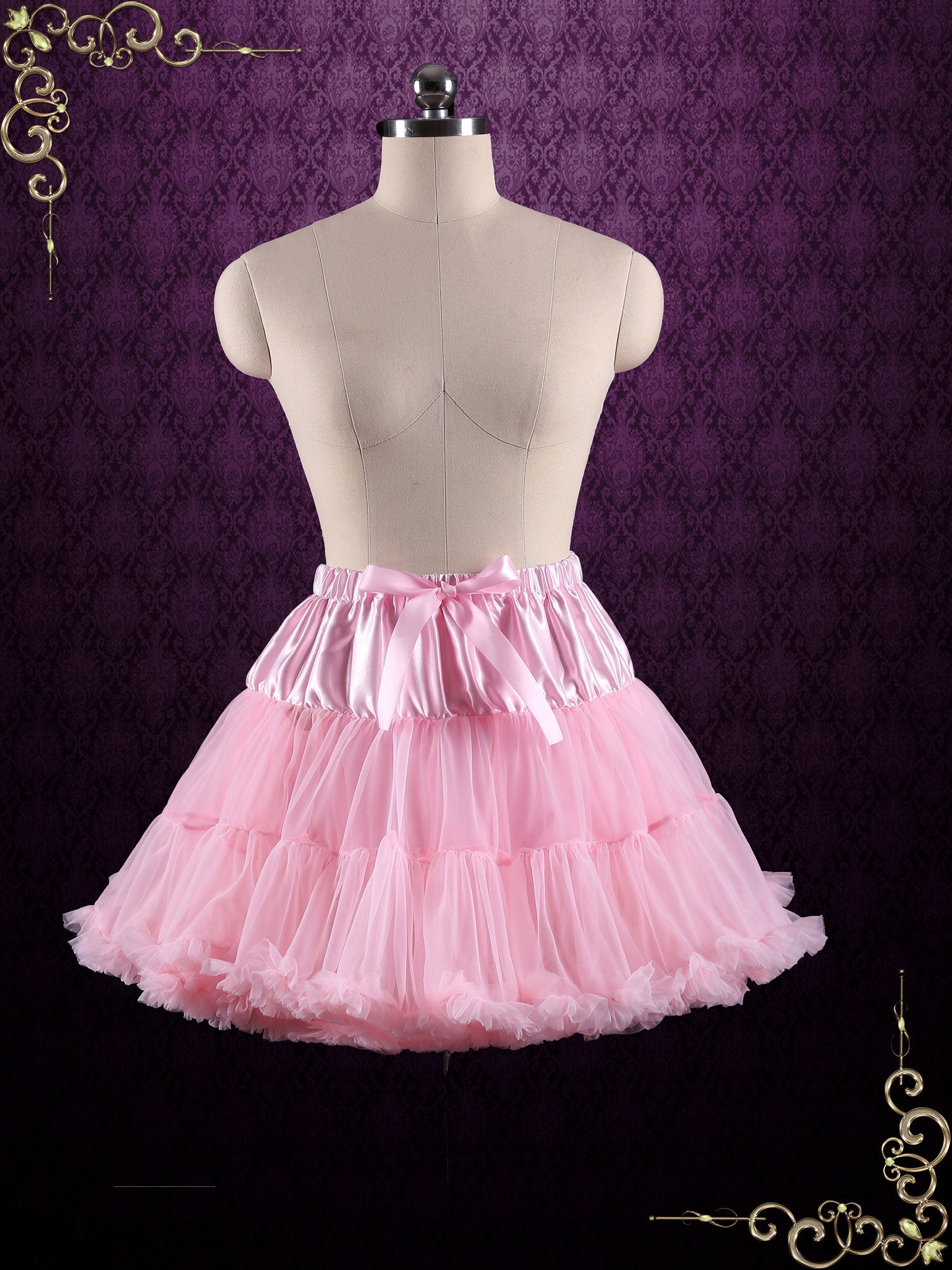 Pink Ruffle Soft Tulle Skirt