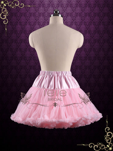 Pink Ruffle Soft Tulle Skirt