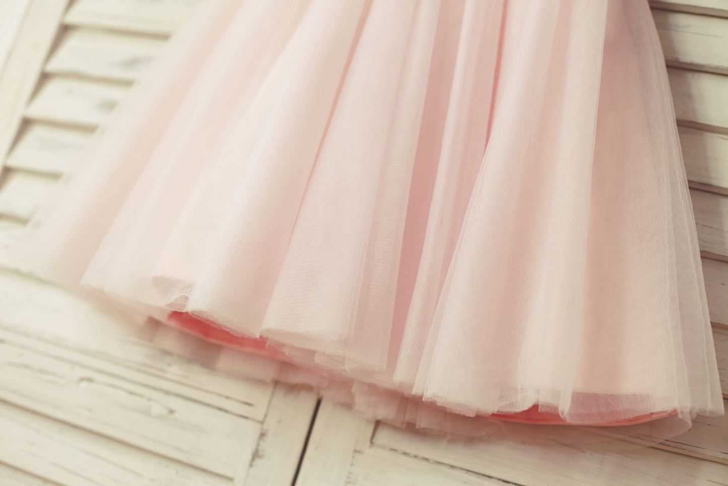 Short Sleeves Pink Lace Tulle Flower Girl Dress