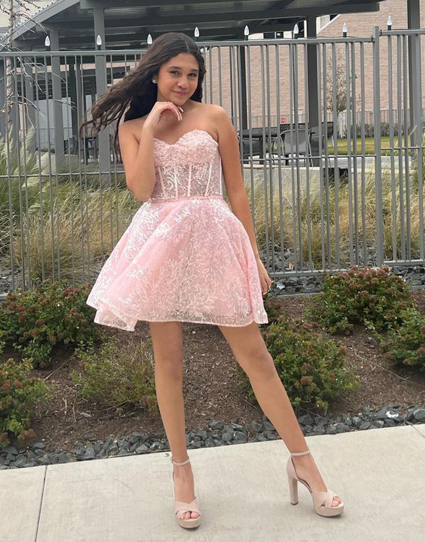 Skylar |A-Line Sweetheart Homecoming Dress