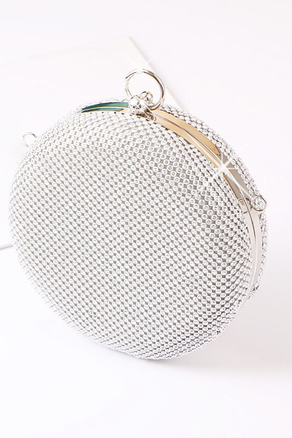 Roycebridal Silver Exquisite Round Party Handbag