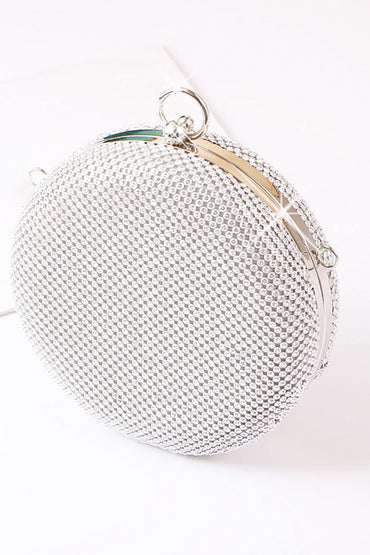 Roycebridal Silver Exquisite Round Party Handbag