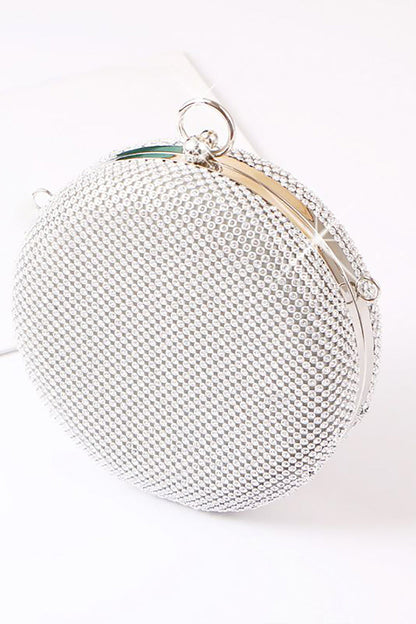 Roycebridal Silver Exquisite Round Party Handbag