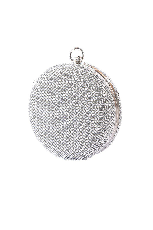 Roycebridal Silver Exquisite Round Party Handbag