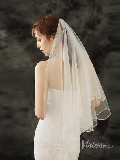 Simple Tulle Drop Veil Viniodress TS1922-Veils-Viniodress-Viniodress