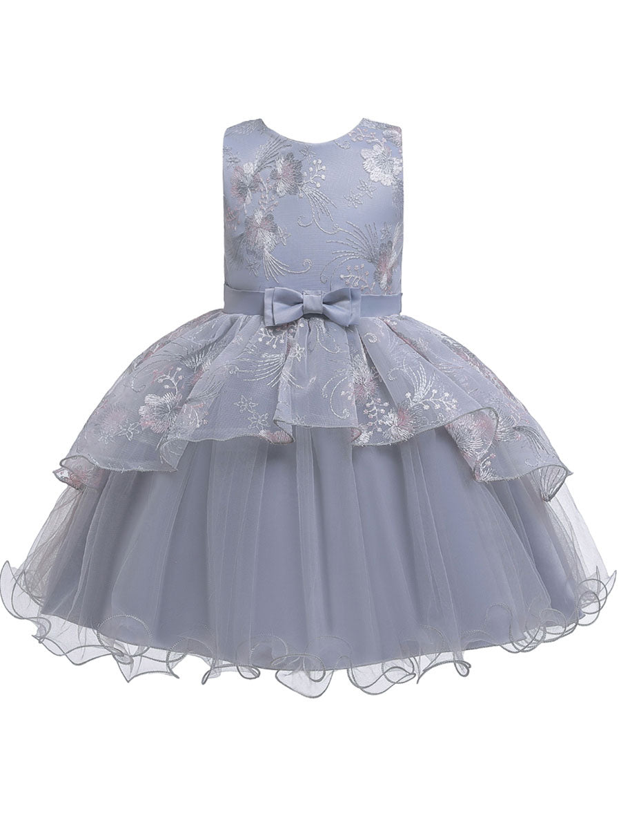 Sleeveless Tutu Gown Baby flower girl dresses-showprettydress