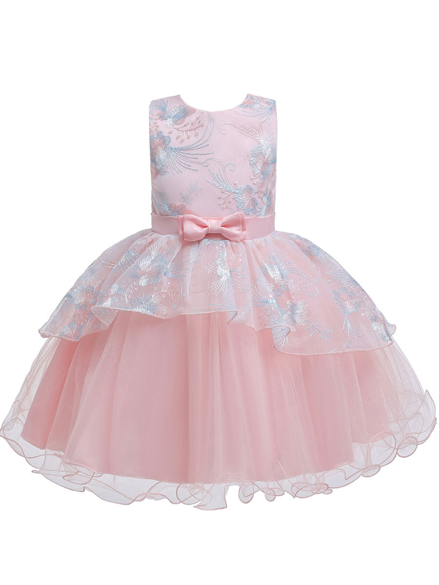 Sleeveless Tutu Gown Baby flower girl dresses-showprettydress