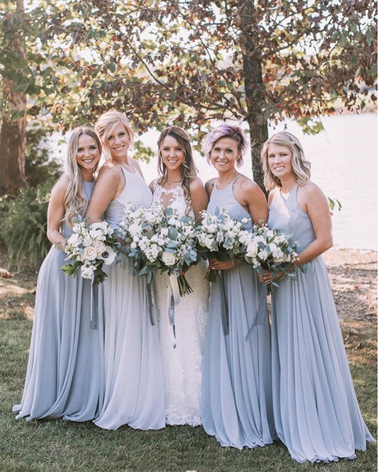 mist bridesmaid dresses