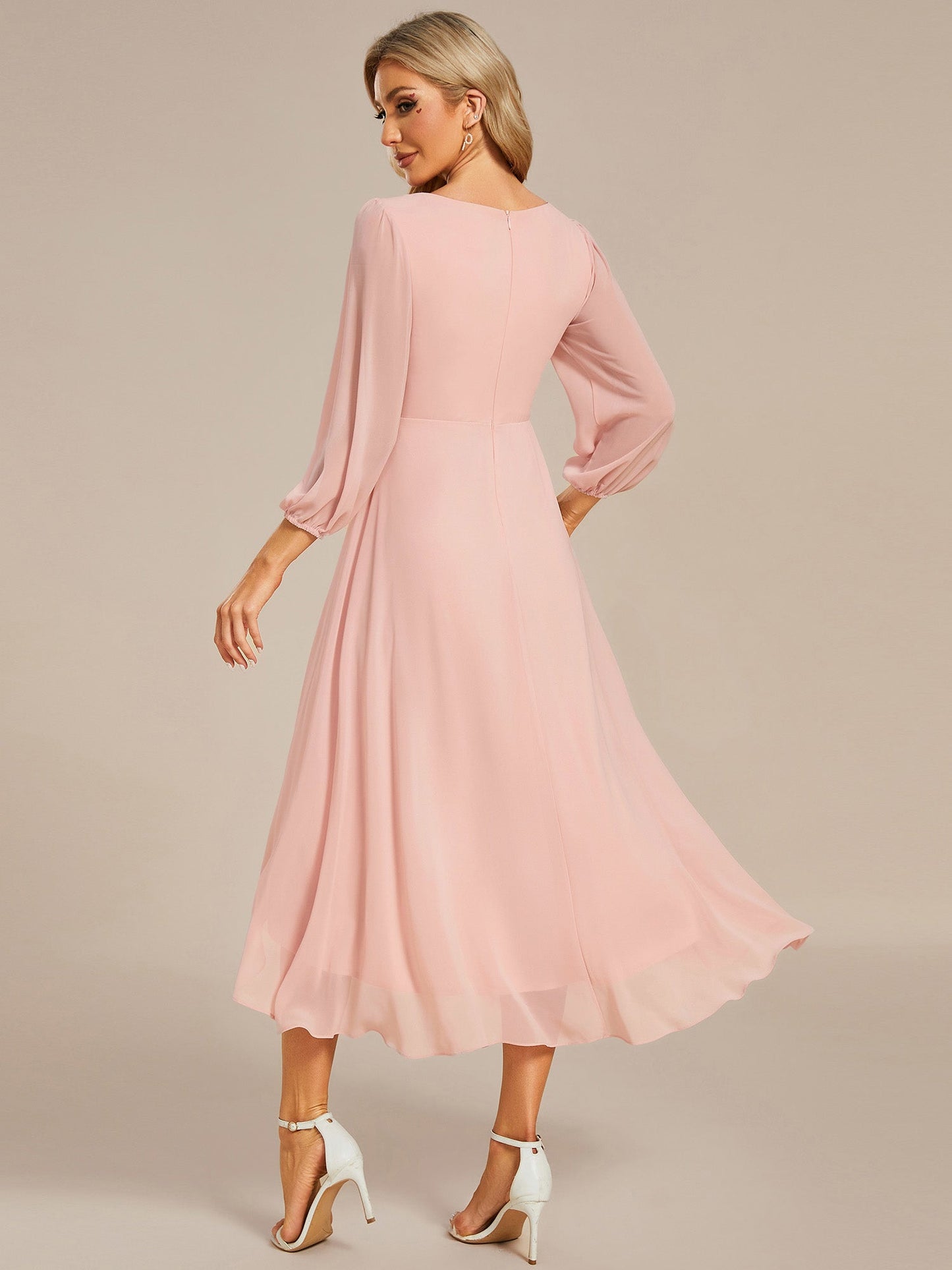 Tammy long sleeved mother of the bride dress - Bay Bridal and Ball Gowns