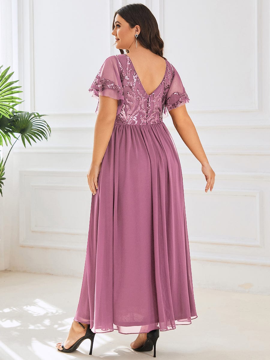 Virginia ankle length dress in dusky rose size 8 Express NZ wide - Bay Bridal and Ball Gowns