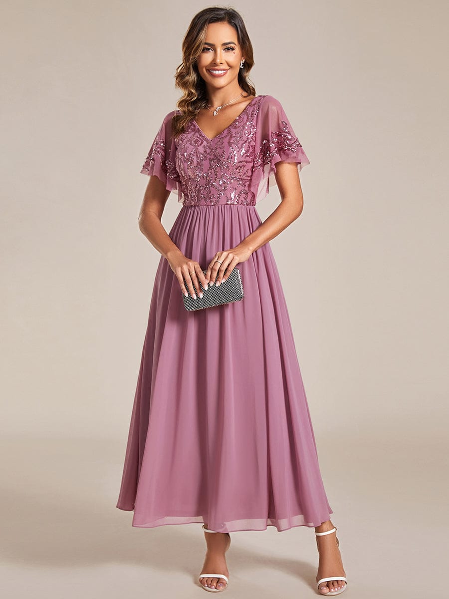 Virginia mother of the bride ankle length dress - Bay Bridal and Ball Gowns