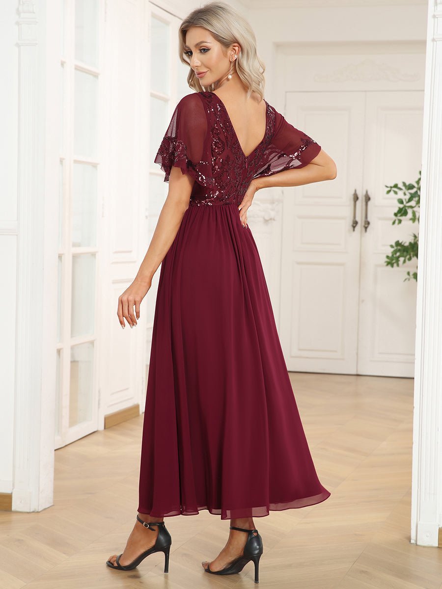 Virginia mother of the bride ankle length dress - Bay Bridal and Ball Gowns