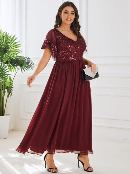 Virginia mother of the bride ankle length dress - Bay Bridal and Ball Gowns