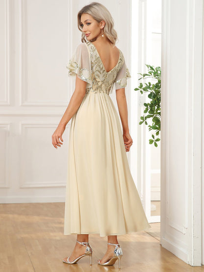 Virginia mother of the bride ankle length dress - Bay Bridal and Ball Gowns