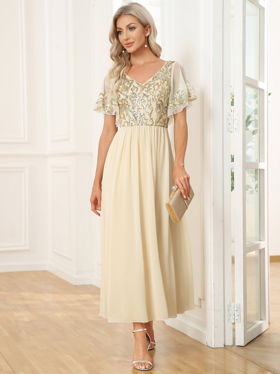 Virginia mother of the bride ankle length dress - Bay Bridal and Ball Gowns