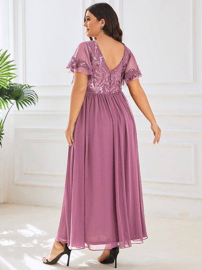 Virginia mother of the bride ankle length dress - Bay Bridal and Ball Gowns