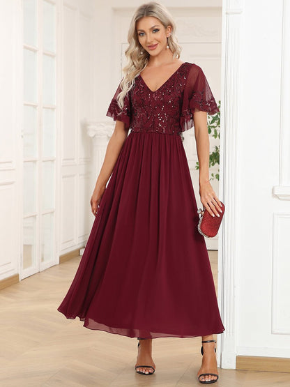 Virginia mother of the bride ankle length dress - Bay Bridal and Ball Gowns