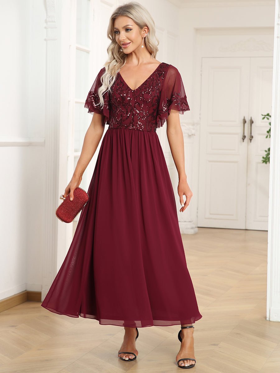 Virginia mother of the bride ankle length dress - Bay Bridal and Ball Gowns