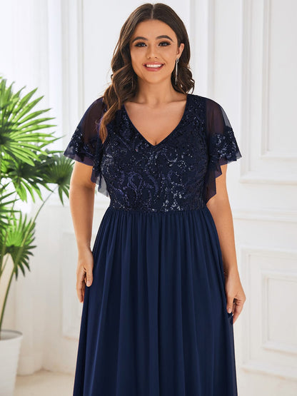 Virginia mother of the bride ankle length dress in navy s8 Express NZ wide - Bay Bridal and Ball Gowns