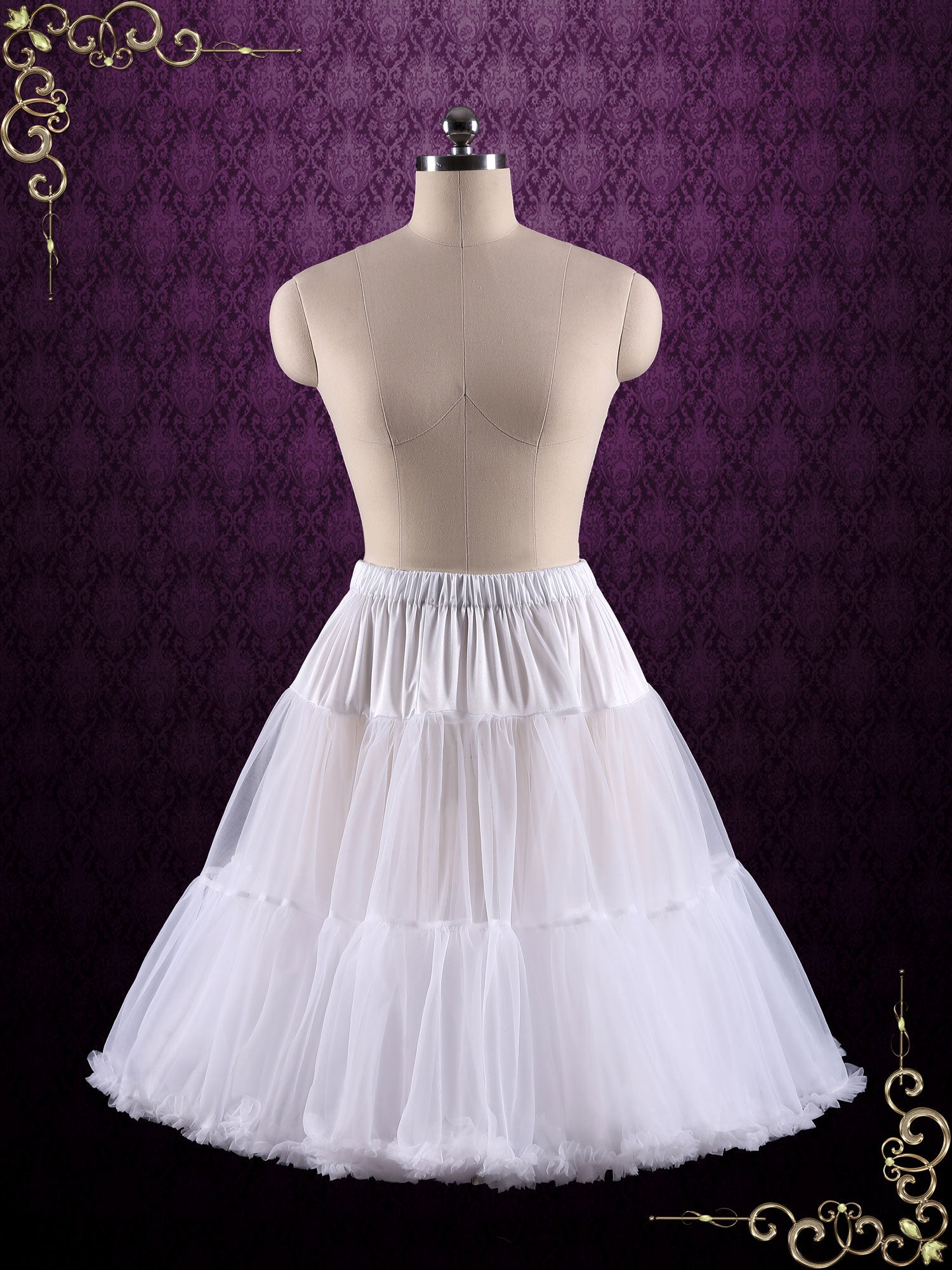 Ivory Short Tulle Petticoat PT1007