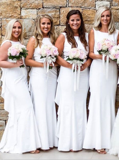 White bridesmaid dress