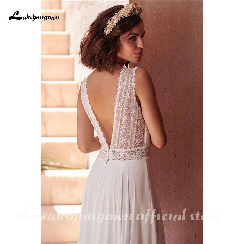 Beach A-line Wedding Dress Bridal Gowns Backless - ROYCEBRIDAL OFFICIAL STORE