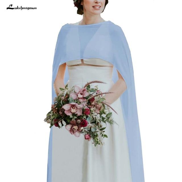 Simple Cheap Wedding Accessories Jackets Chiffon - ROYCEBRIDAL OFFICIAL STORE