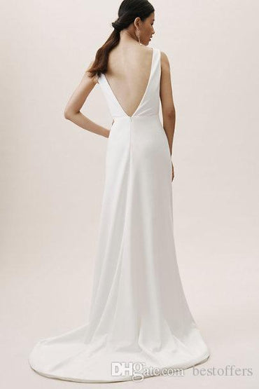 Bohomain Jumpsuits Sleeveless Wedding Dresses - ROYCEBRIDAL OFFICIAL STORE