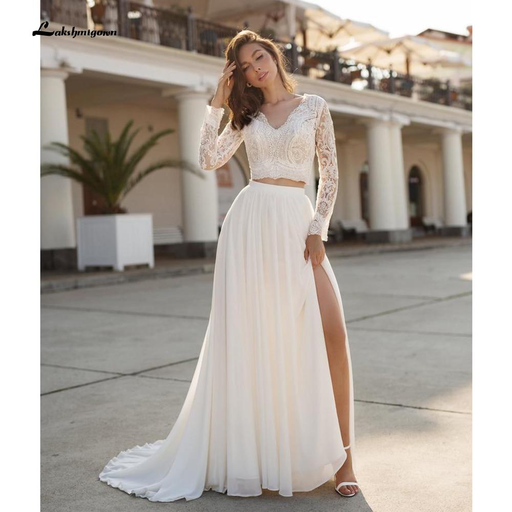 Charming Beach Lace Wedding Dresses A-line - ROYCEBRIDAL OFFICIAL STORE