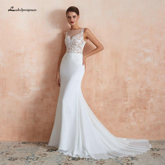 Cheap Boho Wedding Dress Mermaid Sexy Wedding Party Gowns - ROYCEBRIDAL OFFICIAL STORE