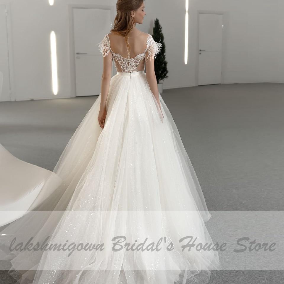 Chic Bridal Dress Glitter Tulle Wedding Gown - ROYCEBRIDAL OFFICIAL STORE