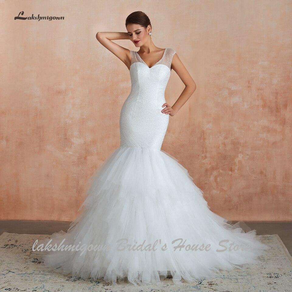 Dubai African Mermaid Wedding Dress Lace Up Back Luxury - ROYCEBRIDAL OFFICIAL STORE